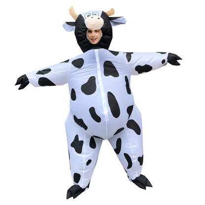 Teens and Adults Inflatable Cow Costume Riding Cow Suit - ChildAngle