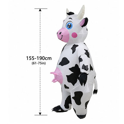 Teens and Adults Inflatable Cow Costume Riding Cow Suit - ChildAngle