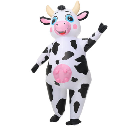 Teens and Adults Inflatable Cow Costume Riding Cow Suit - ChildAngle
