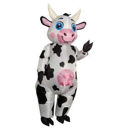 Teens and Adults Inflatable Cow Costume Riding Cow Suit - ChildAngle