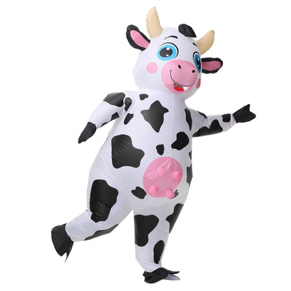 Teens and Adults Inflatable Cow Costume Riding Cow Suit - ChildAngle