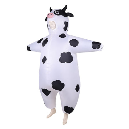 Teens and Adults Inflatable Cow Costume Riding Cow Suit - ChildAngle