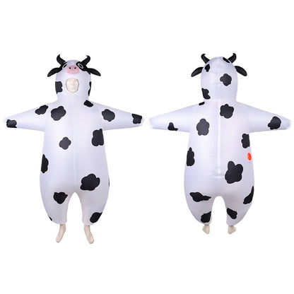 Teens and Adults Inflatable Cow Costume Riding Cow Suit - ChildAngle