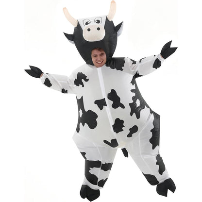 Teens and Adults Inflatable Cow Costume Riding Cow Suit - ChildAngle