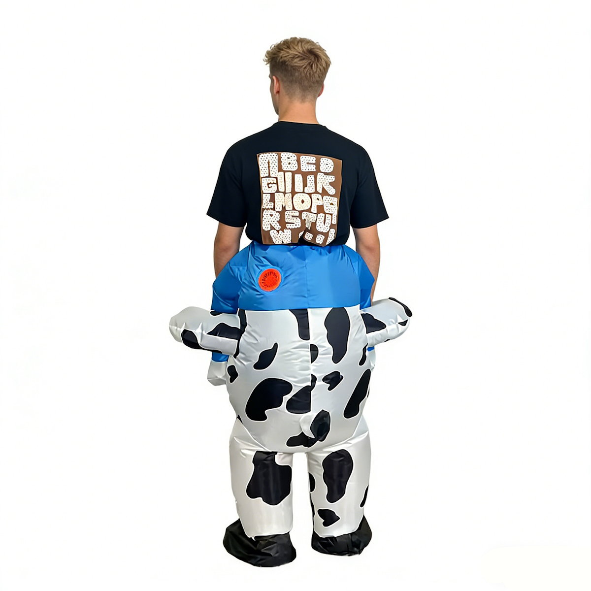 Teens and Adults Inflatable Cow Costume Riding Cow Suit - ChildAngle