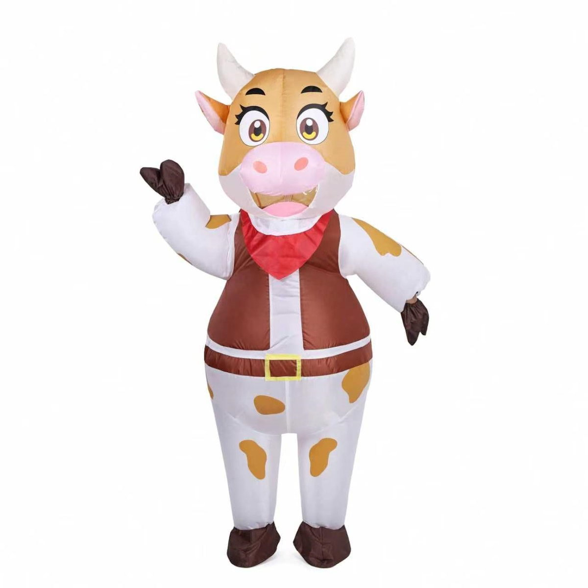 Teens and Adults Inflatable Cow Costume Riding Cow Suit - ChildAngle
