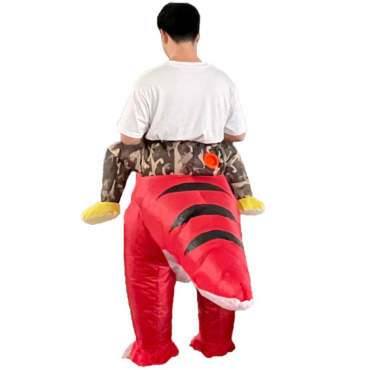 Teens Riding T Rex Costume Halloween Blow up Tyrannosaurus rex, Triceratops, Spinosaurus, Stegosaurus, Velociraptor, T Rex Costume - ChildAngle
