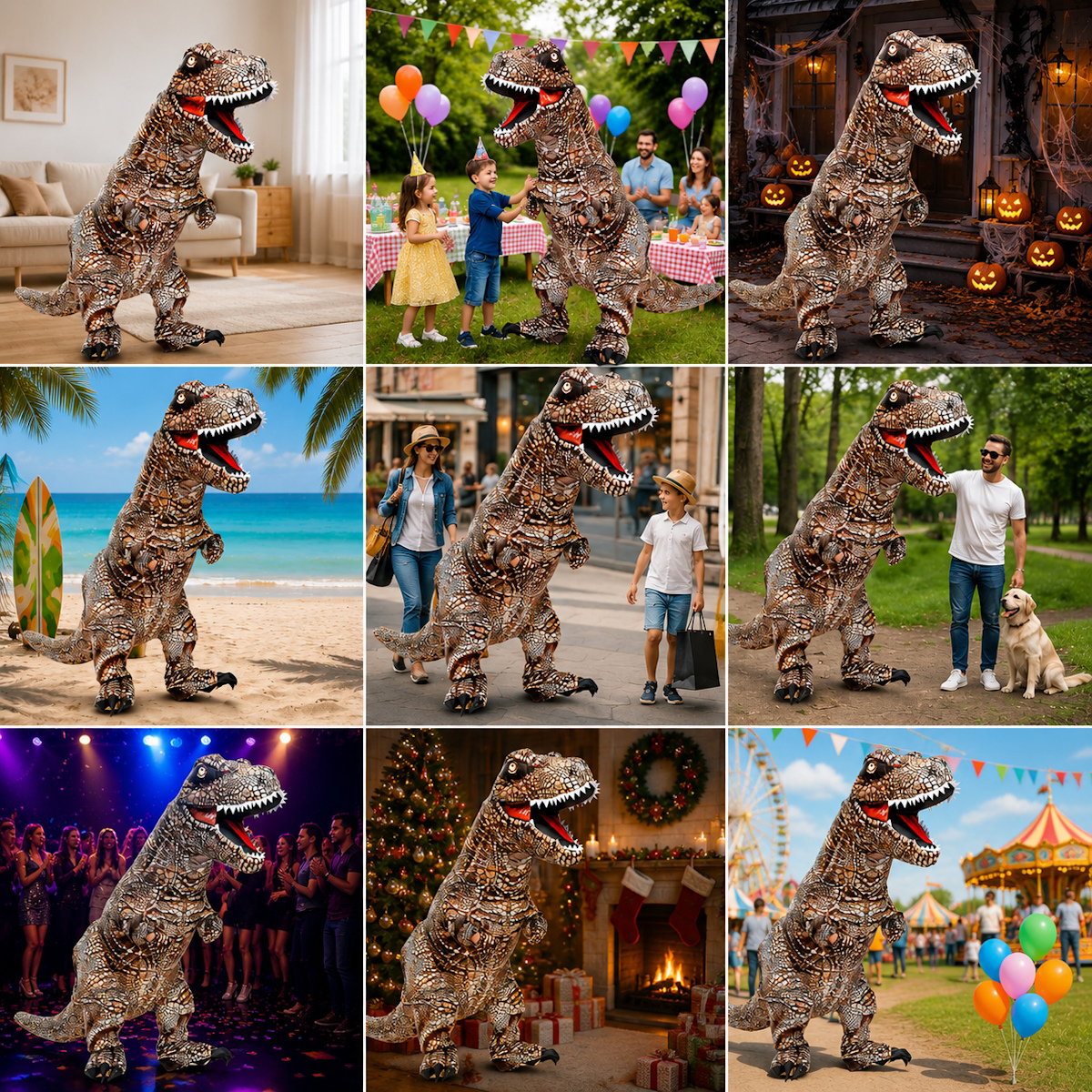 Dinosaur Inflatable Costume Blow up T Rex Costume Kids Inflatable Dinosaur Costume - ChildAngle
