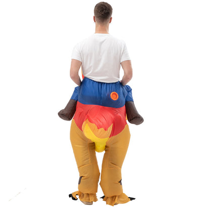 Teens Riding T Rex Costume Halloween Blow up Tyrannosaurus rex, Triceratops, Spinosaurus, Stegosaurus, Velociraptor, T Rex Costume - ChildAngle