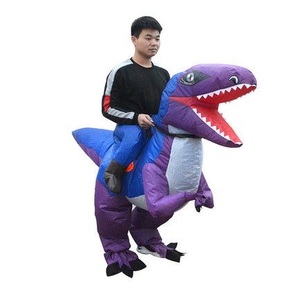 Teens Riding T Rex Costume Halloween Blow up Tyrannosaurus rex, Triceratops, Spinosaurus, Stegosaurus, Velociraptor, T Rex Costume - ChildAngle