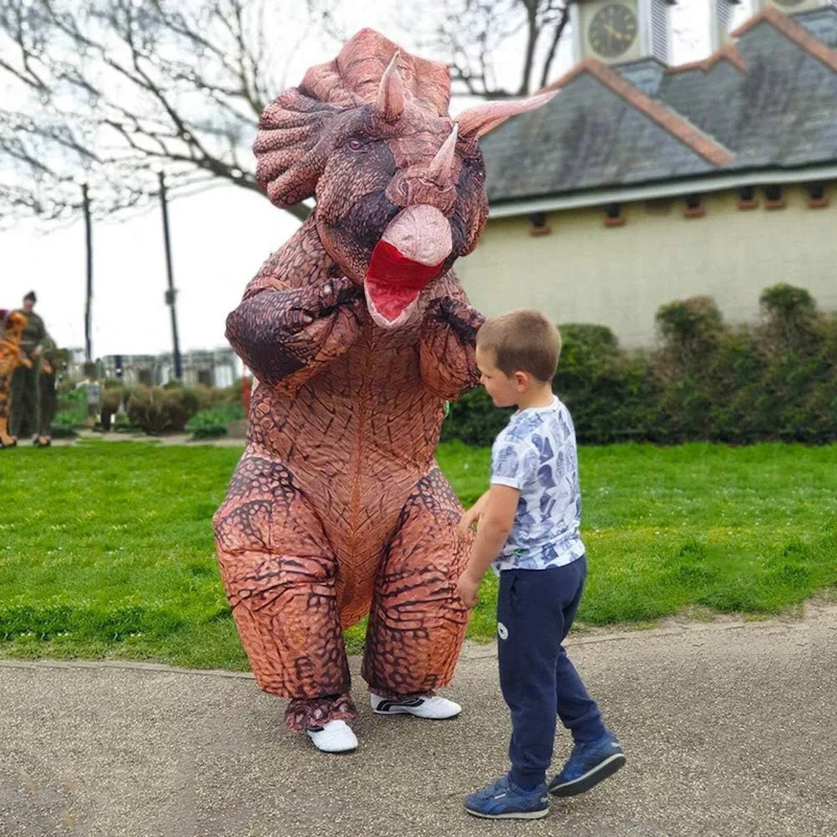 Dinosaur Inflatable Costume Blow up T Rex Costume Kids Inflatable Dinosaur Costume - ChildAngle