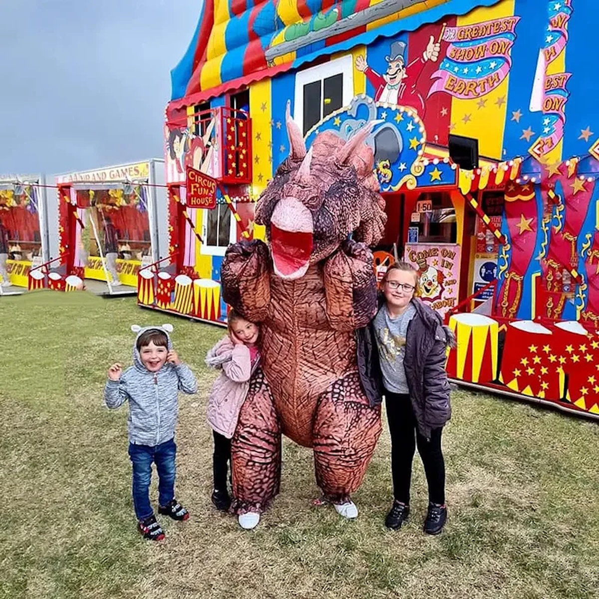 Dinosaur Inflatable Costume Blow up T Rex Costume Kids Inflatable Dinosaur Costume - ChildAngle