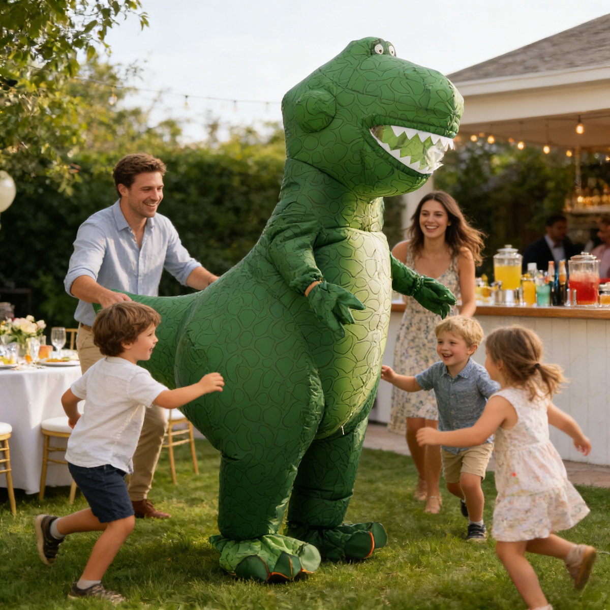 Dinosaur Inflatable Costume Blow up T Rex Costume Kids Inflatable Dinosaur Costume - ChildAngle