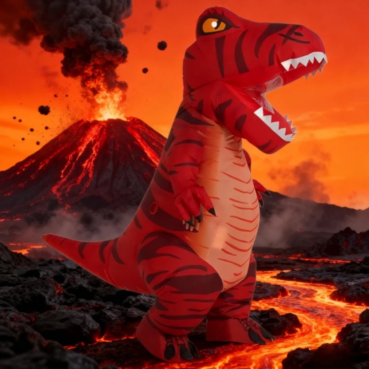 Dinosaur Inflatable Costume Blow up T Rex Costume Kids Inflatable Dinosaur Costume - ChildAngle