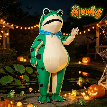 Teens and Adults Inflatable Frog Costume Blow up Frog Suit - ChildAngle