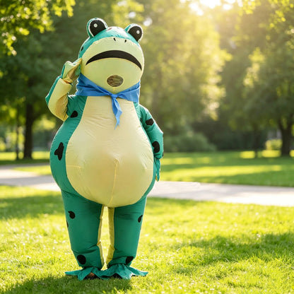 Teens and Adults Inflatable Frog Costume Blow up Frog Suit - ChildAngle