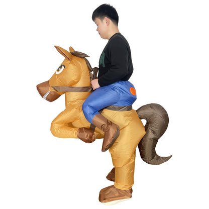 Kids Teens and Adults Inflatable Horse Costumes for Halloween - ChildAngle