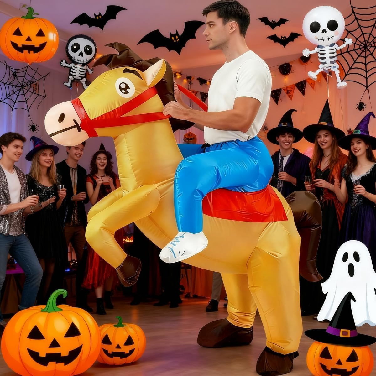 Kids Teens and Adults Inflatable Horse Costumes for Halloween - ChildAngle
