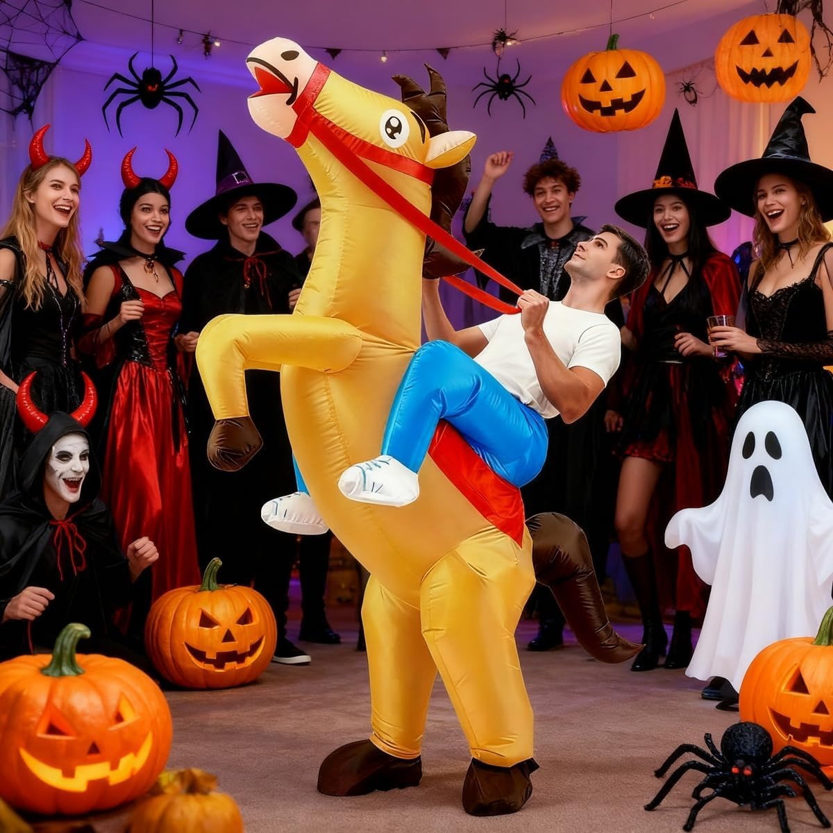 Kids Teens and Adults Inflatable Horse Costumes for Halloween - ChildAngle
