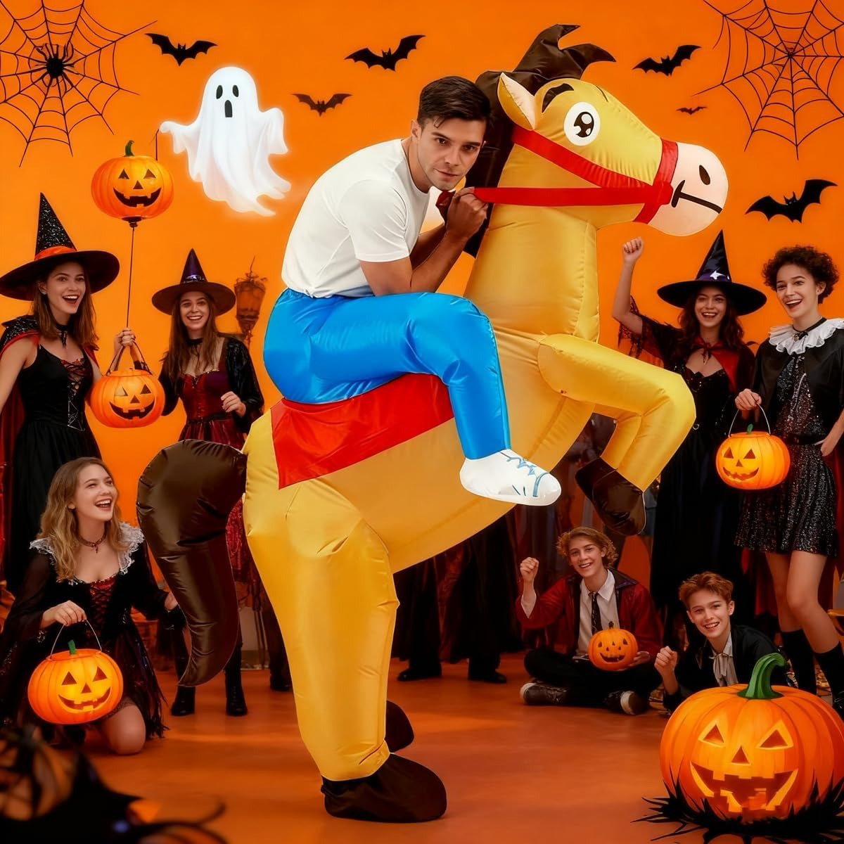 Kids Teens and Adults Inflatable Horse Costumes for Halloween - ChildAngle
