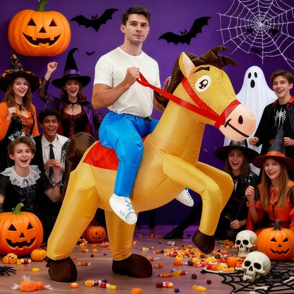 Kids Teens and Adults Inflatable Horse Costumes for Halloween - ChildAngle