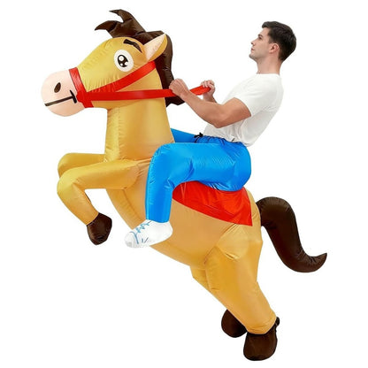 Kids Teens and Adults Inflatable Horse Costumes for Halloween - ChildAngle