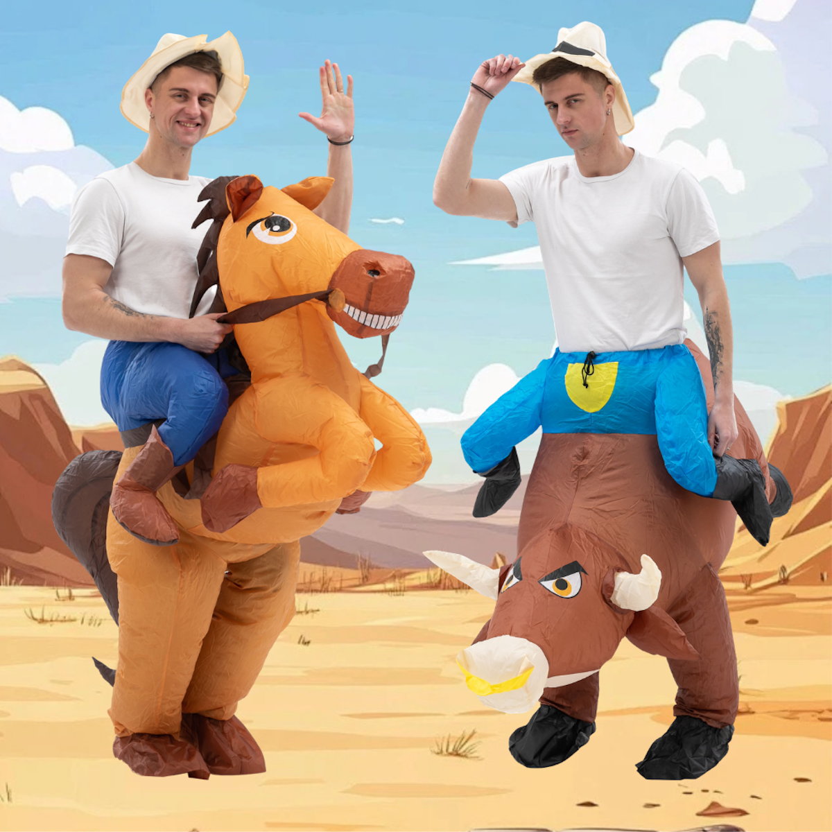 Kids Teens and Adults Inflatable Horse Costumes for Halloween - ChildAngle