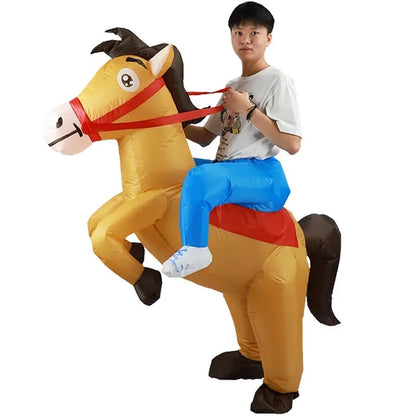 Kids Teens and Adults Inflatable Horse Costumes for Halloween - ChildAngle