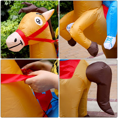 Kids Teens and Adults Inflatable Horse Costumes for Halloween - ChildAngle