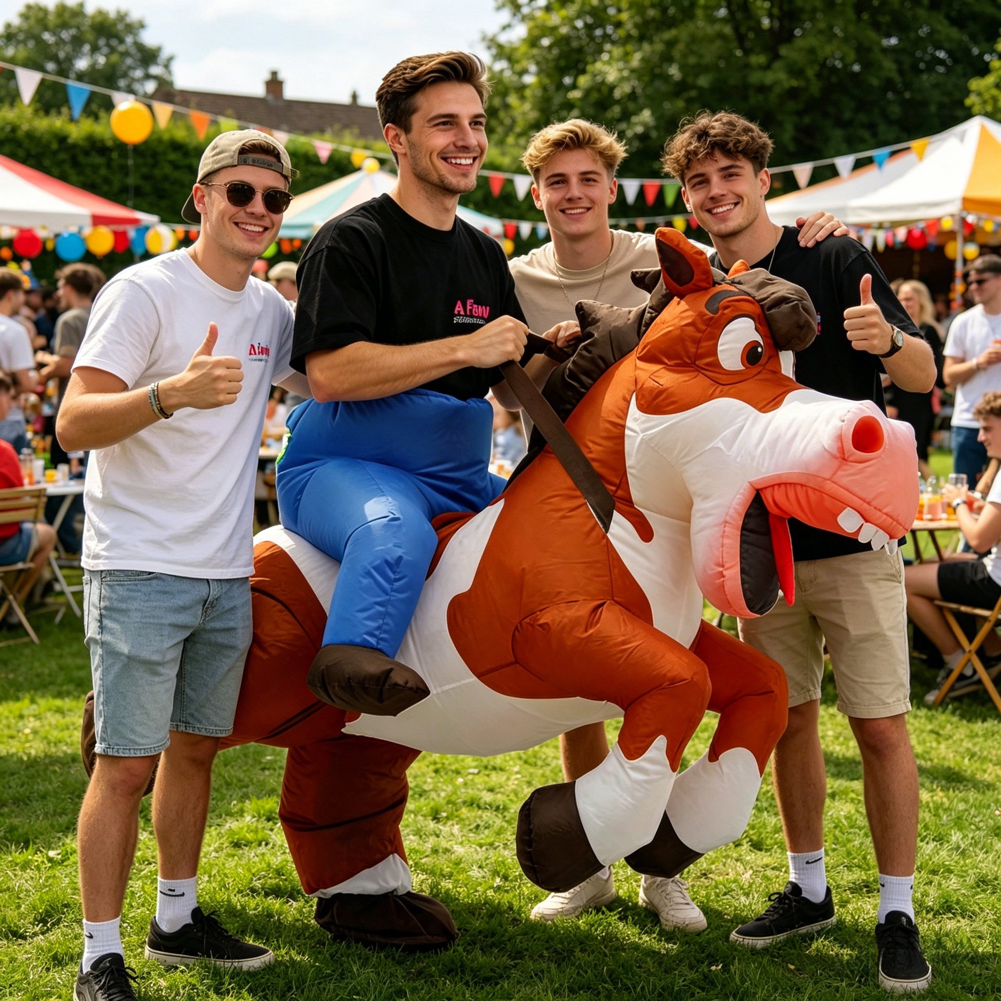 Kids Teens and Adults Inflatable Horse Costumes for Halloween - ChildAngle