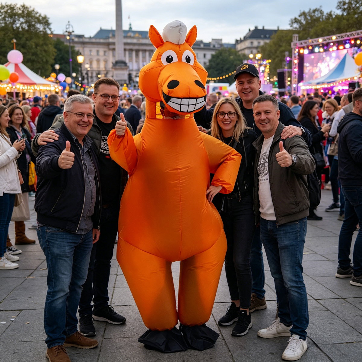 Kids Teens and Adults Inflatable Horse Costumes for Halloween - ChildAngle