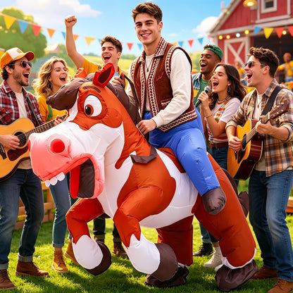 Kids Teens and Adults Inflatable Horse Costumes for Halloween - ChildAngle