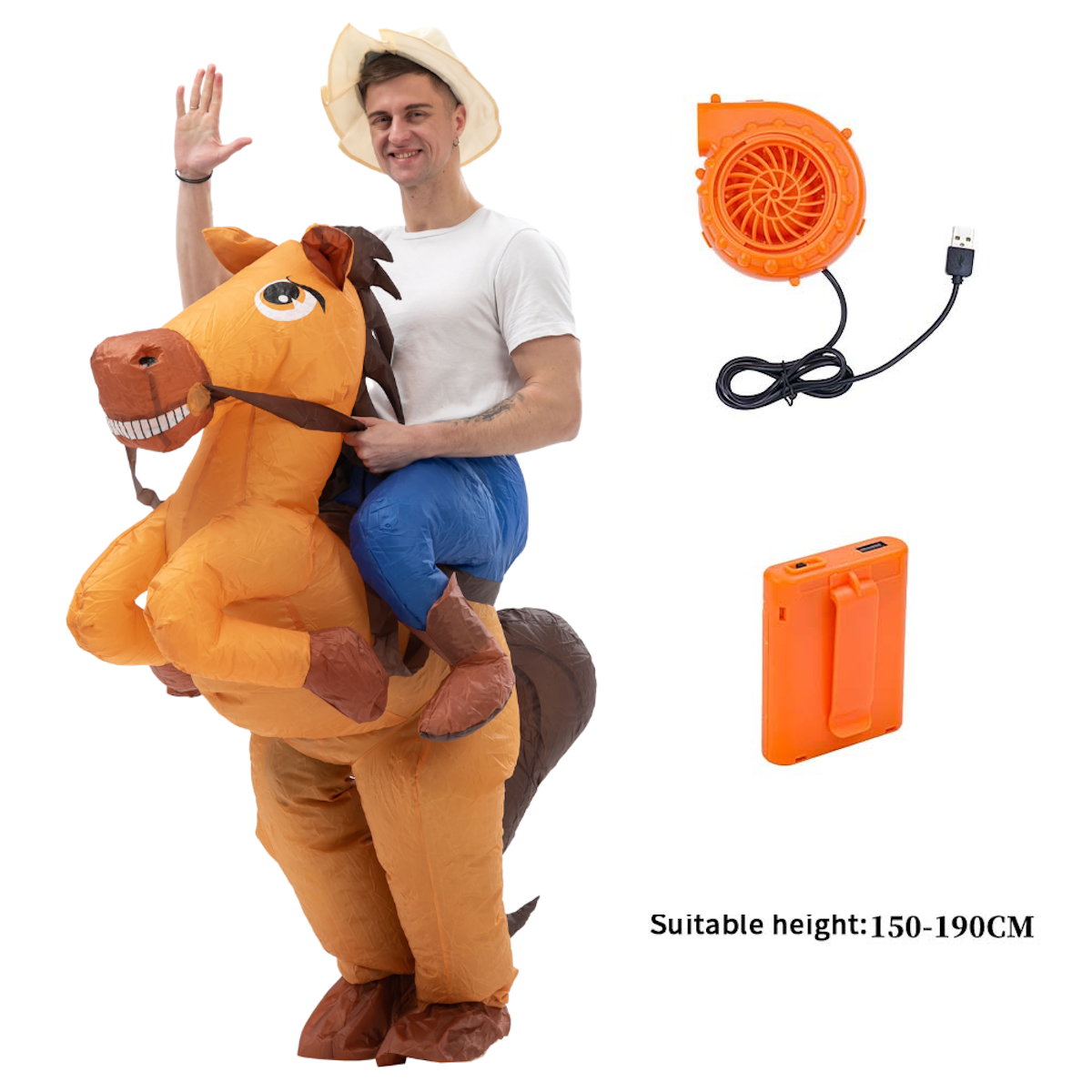 Kids Teens and Adults Inflatable Horse Costumes for Halloween - ChildAngle