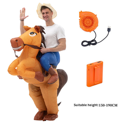 Kids Teens and Adults Inflatable Horse Costumes for Halloween - ChildAngle