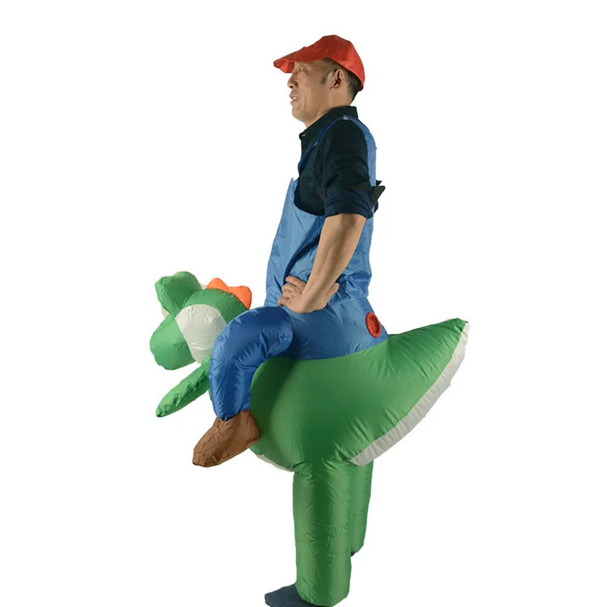 Teens Inflatable Mario Riding Yoshi Costume - ChildAngle