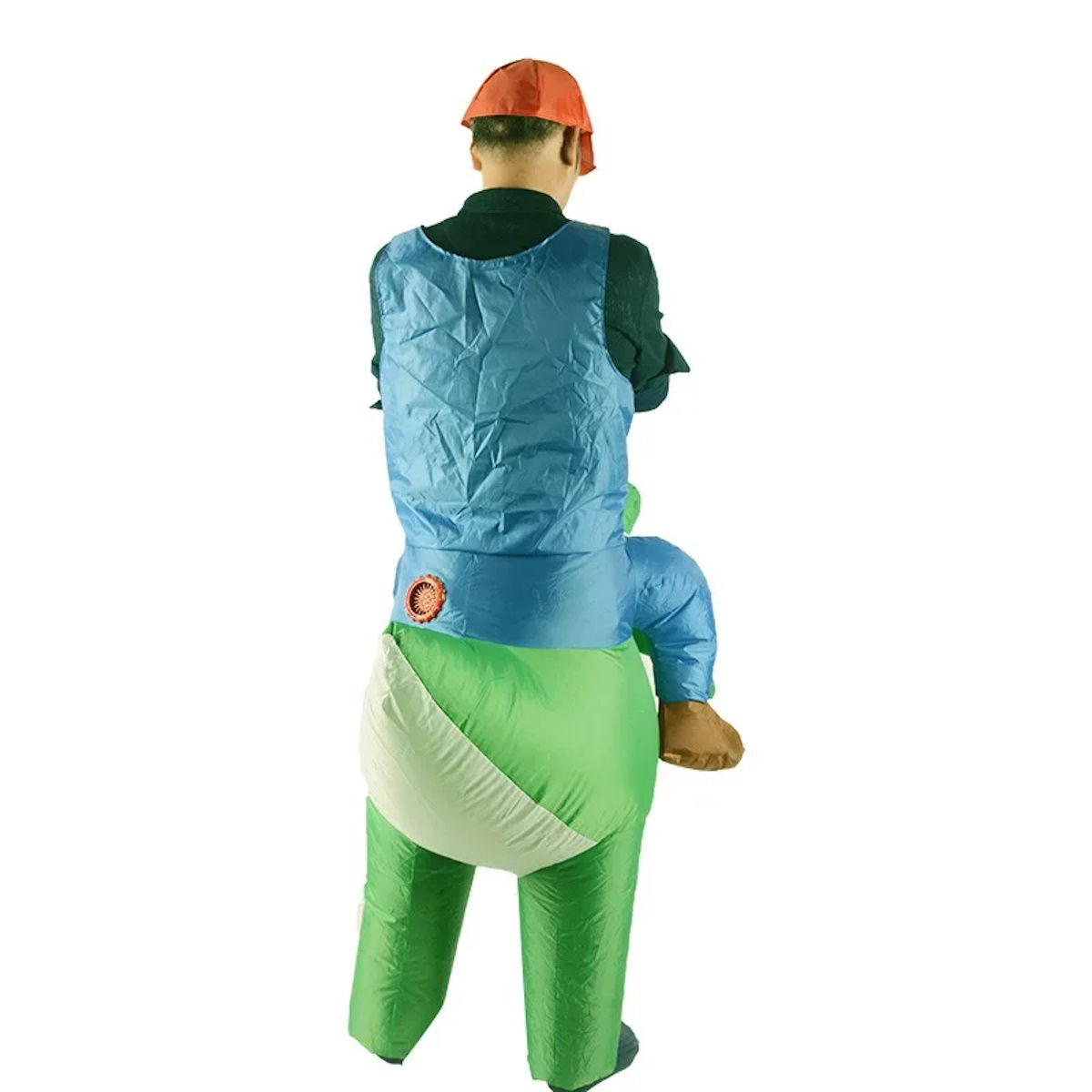 Teens Inflatable Mario Riding Yoshi Costume - ChildAngle