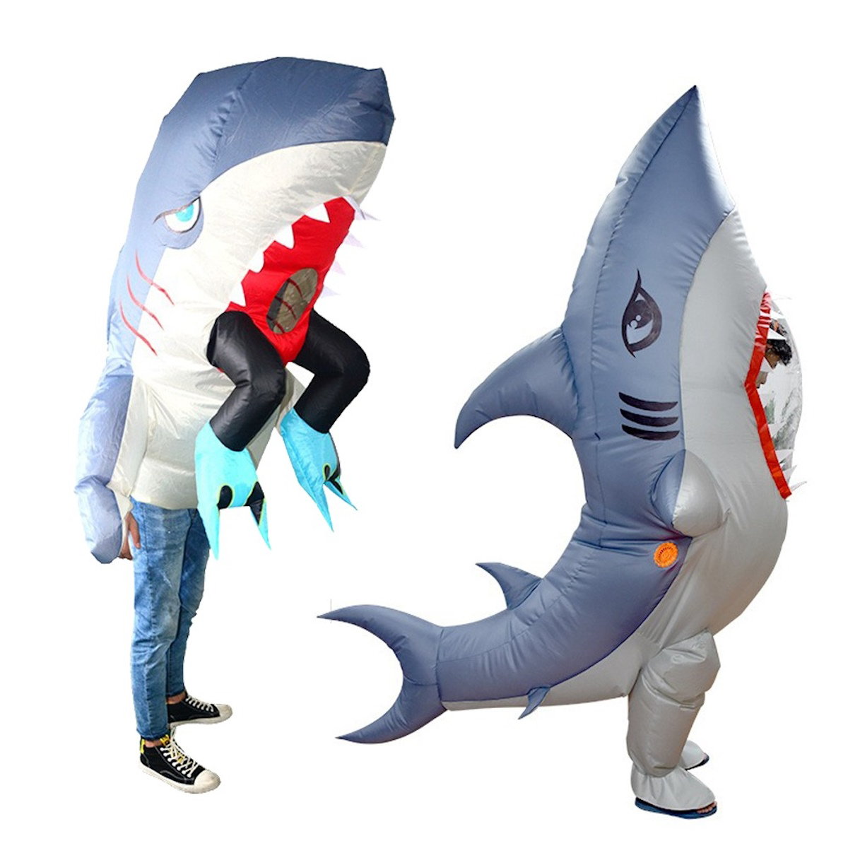 Teens and Adults Inflatable Shark Costumes - ChildAngle