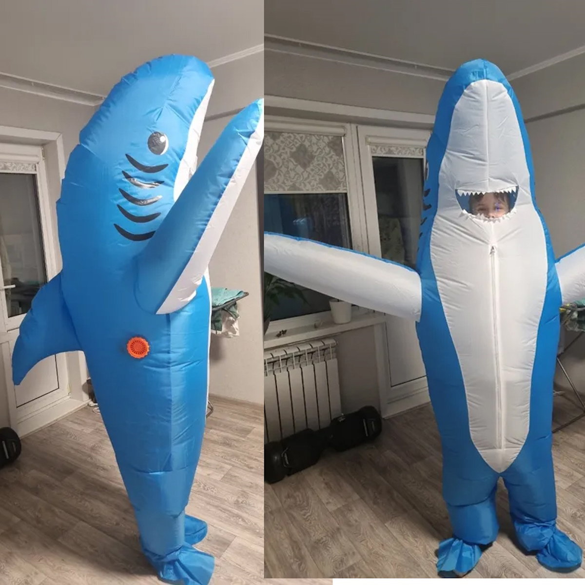 Teens and Adults Inflatable Shark Costumes - ChildAngle