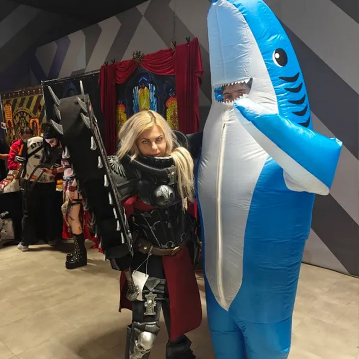 Teens and Adults Inflatable Shark Costumes - ChildAngle