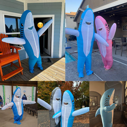 Teens and Adults Inflatable Shark Costumes - ChildAngle