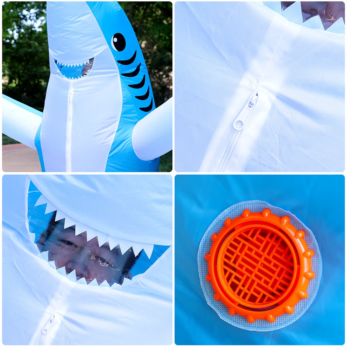 Teens and Adults Inflatable Shark Costumes - ChildAngle