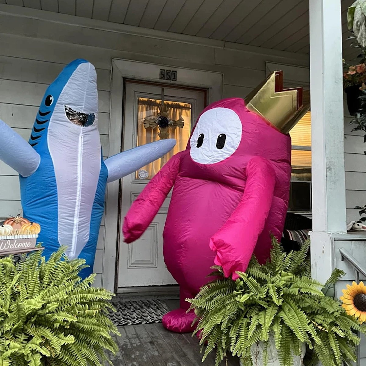Teens and Adults Inflatable Shark Costumes - ChildAngle