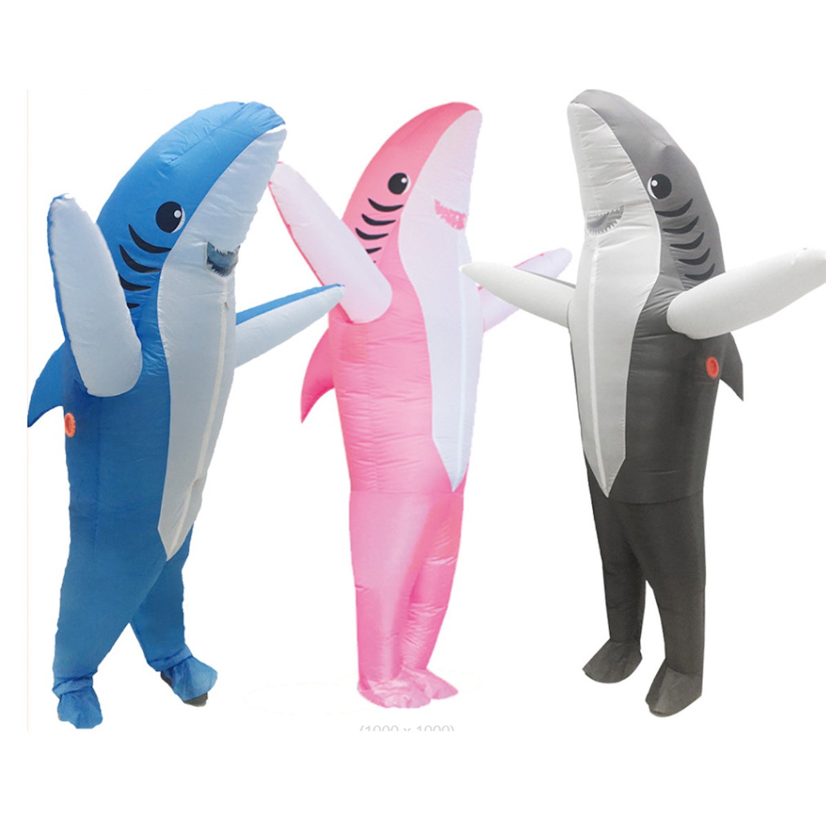 Teens and Adults Inflatable Shark Costumes - ChildAngle