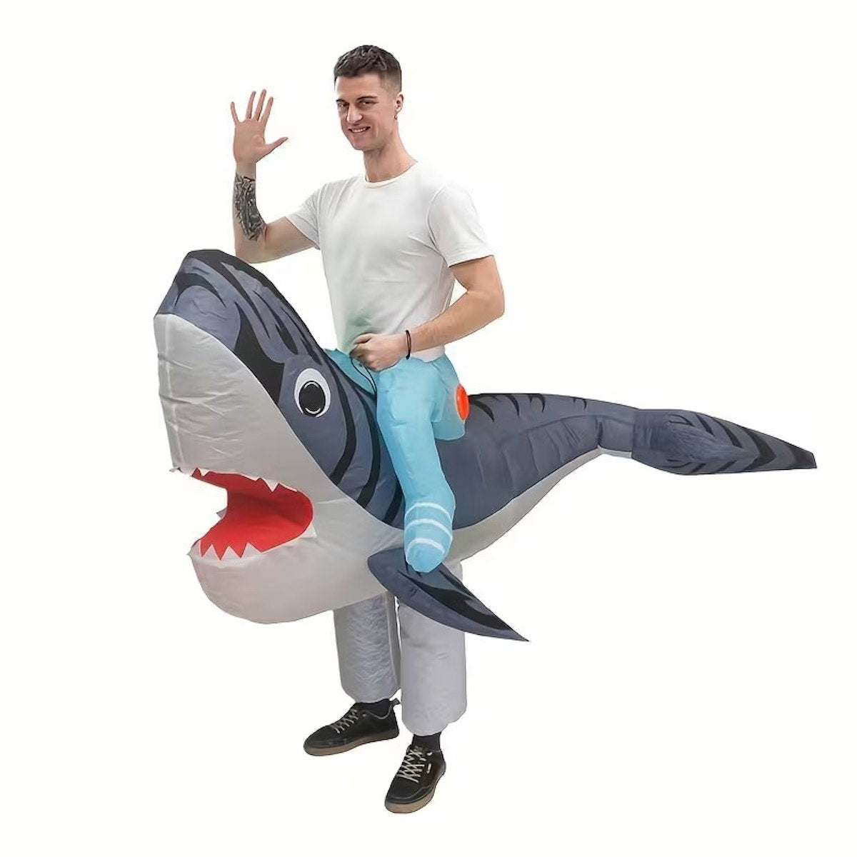 Teens and Adults Inflatable Shark Costumes - ChildAngle