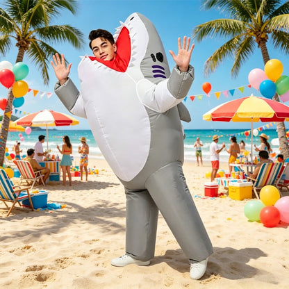 Teens and Adults Inflatable Shark Costumes - ChildAngle