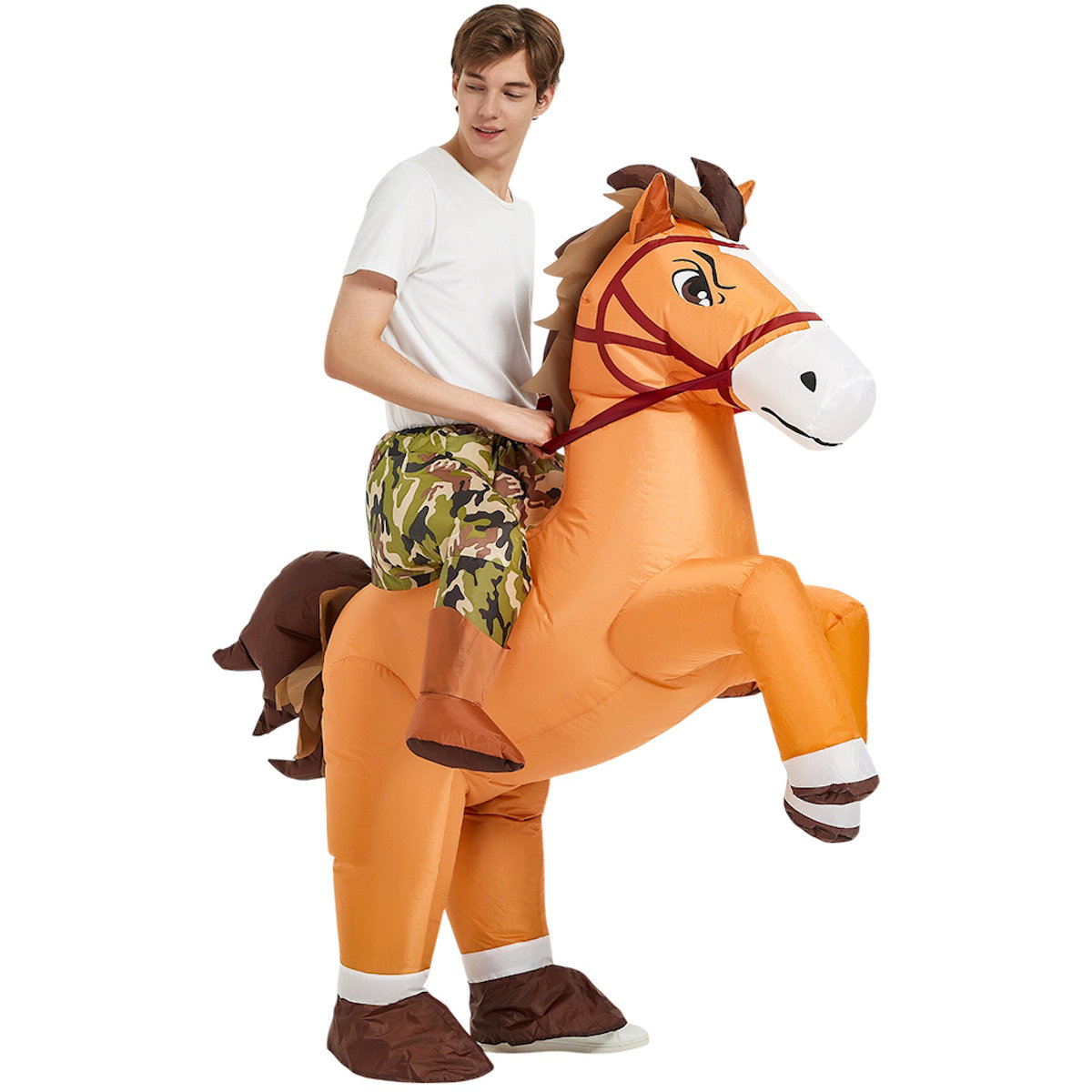 Kids Teens and Adults Inflatable Horse Costumes for Halloween - ChildAngle