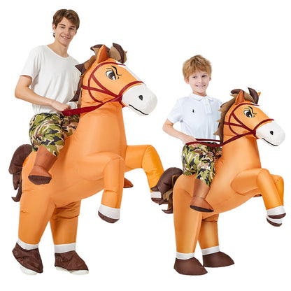 Kids Teens and Adults Inflatable Horse Costumes for Halloween - ChildAngle