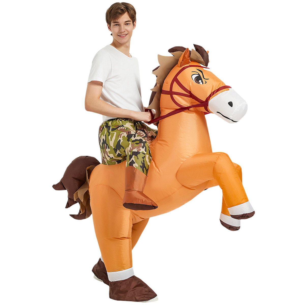 Kids Teens and Adults Inflatable Horse Costumes for Halloween - ChildAngle