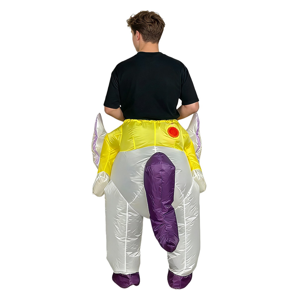 Teens Riding Inflatable Unicorn Costumes - ChildAngle