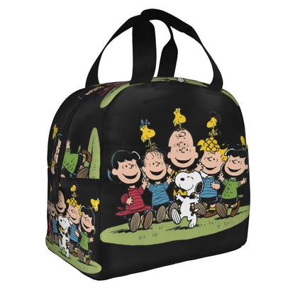 Snoopy Lunch Bag Portable Tote Large Capacity Lunch Bag - ChildAngle